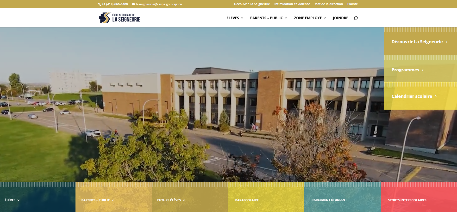 Aperçu du projet École secondaire de La Seigneurie