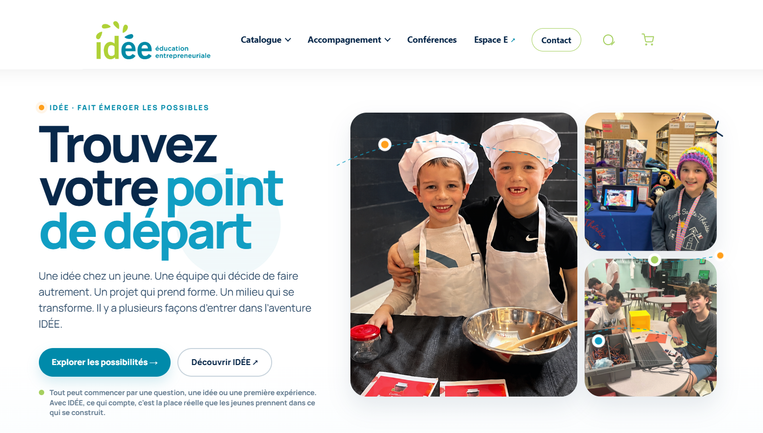 Aperçu du projet Trouver votre point de départ
